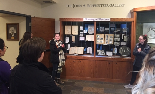 Nursing at Western exhibit